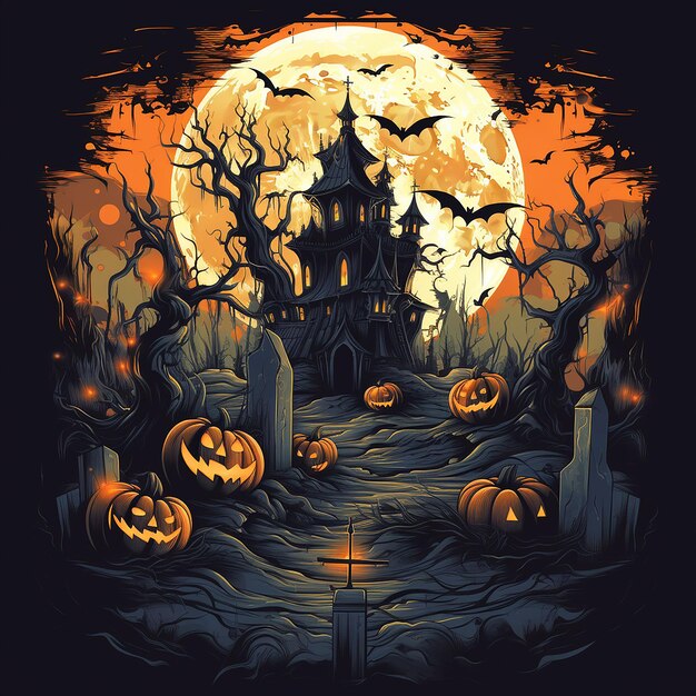 Photo halloween house vectors