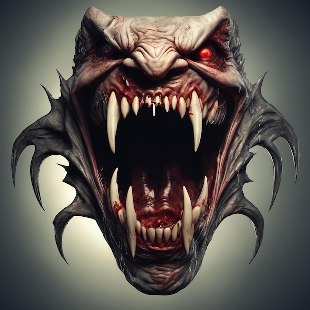 Halloween Hyper Focused Intricately Designed Horror Smile Style A Nightmarishly Scary And Complex 3D