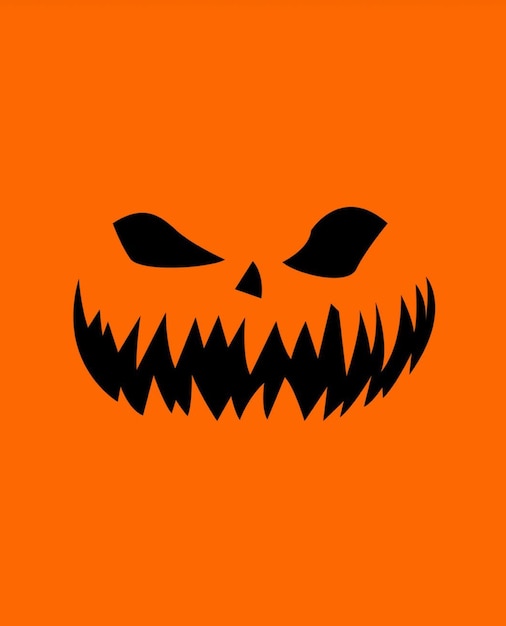 Halloween-illustratie met een eng maar grappig gezicht
