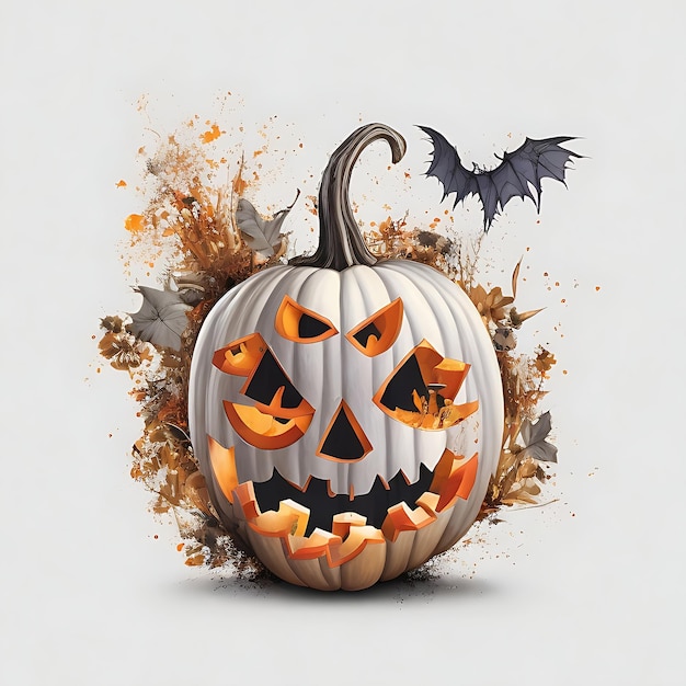 Photo halloween illustration art design ai generated highresolution photo