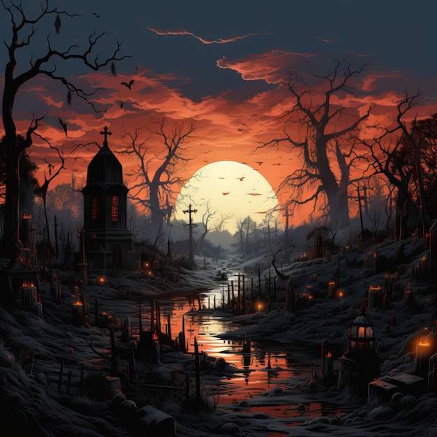 Halloween Illustration art design