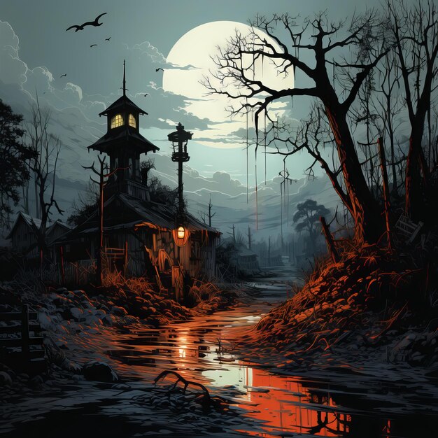 Halloween Illustration art design