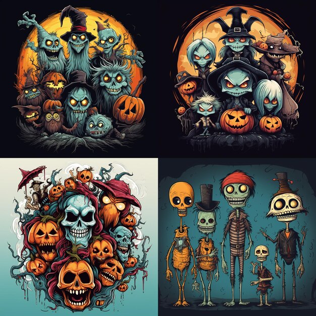 halloween illustration halloween graphic tshirt