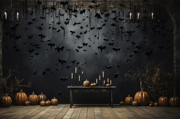 halloween illustration holiday pumpkin autumn celebration design dark october horror