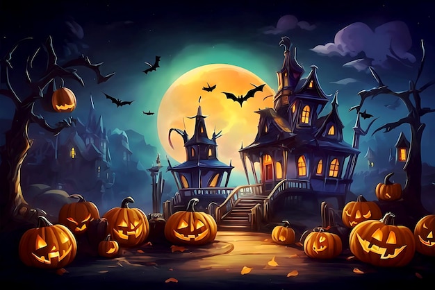 Halloween Illustration Image Leonardo Ai