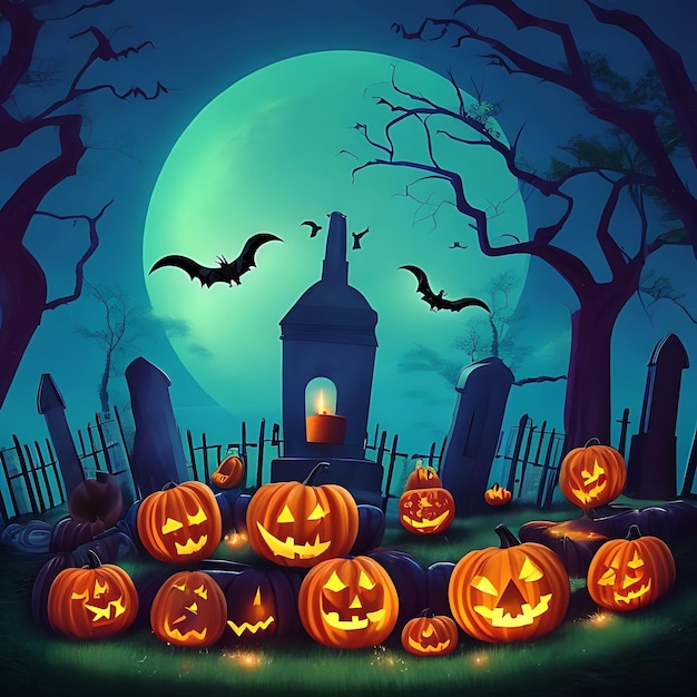 Halloween Illustration Image Leonardo Ai