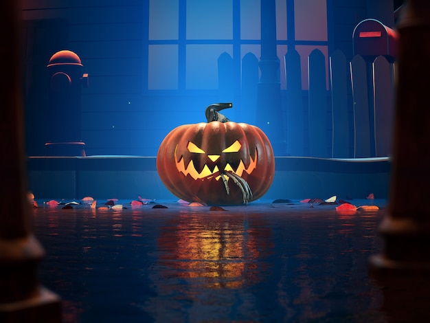 Photo halloween jack o lantern background