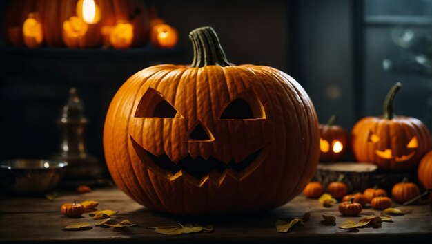 Halloween jack o lantern pumpkin