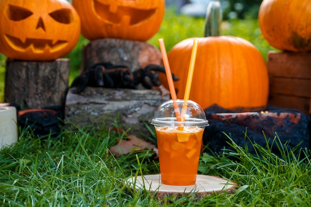 Halloween. jack-o-lantern. zucca spaventosa