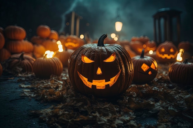 Halloween-karakter 3d geeft terug