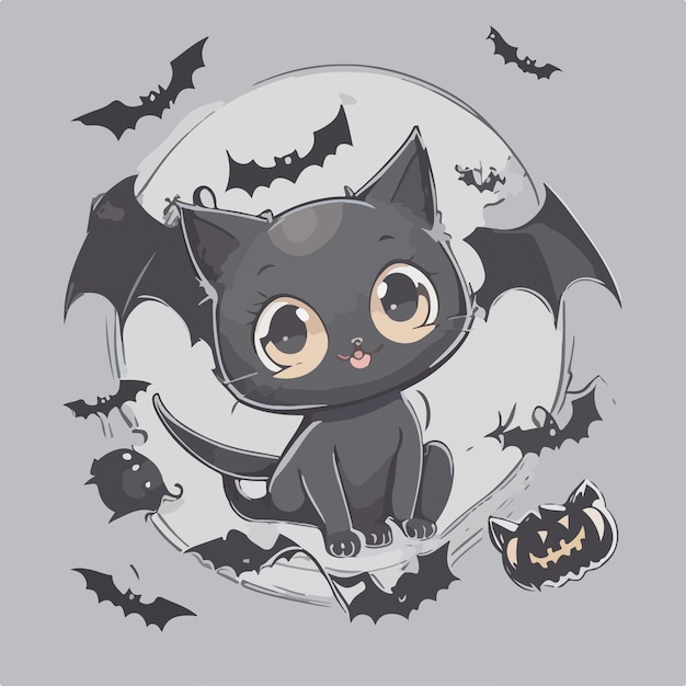 Halloween katten t-shirt ontwerp