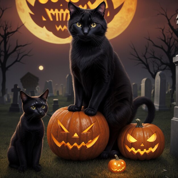 Foto halloween katten