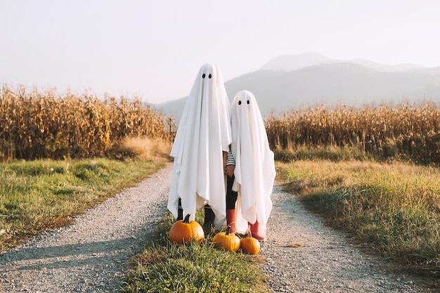 ハロウィーンの子供の休日のコンセプト