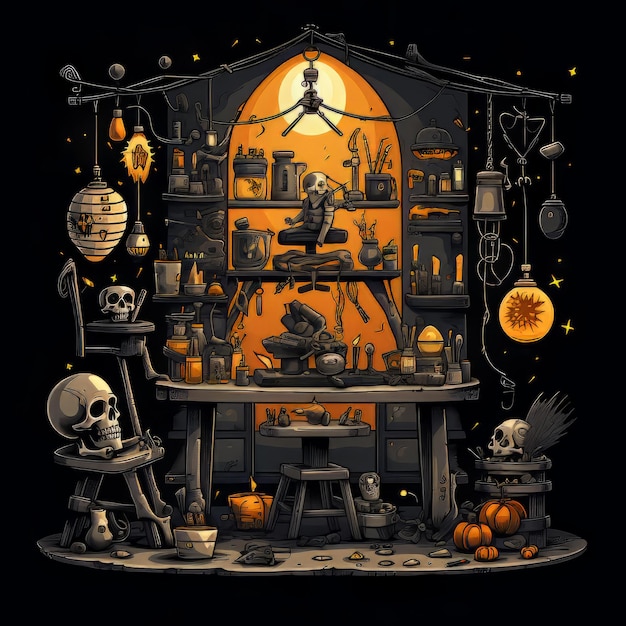 Halloween kunst ontwerp vector