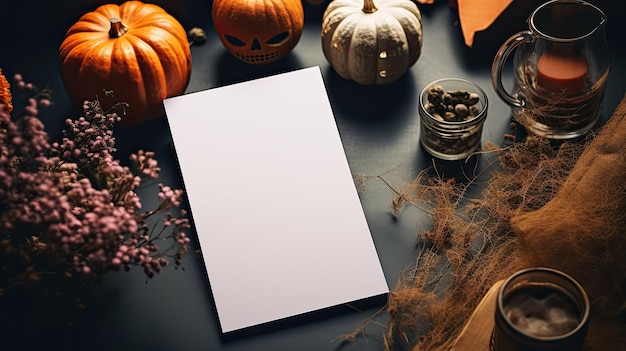 Photo halloween mockup