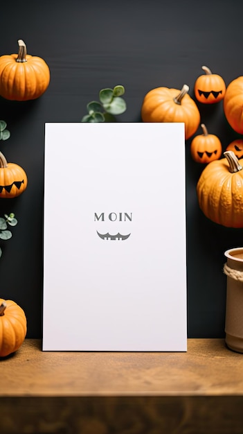 Photo halloween mockup