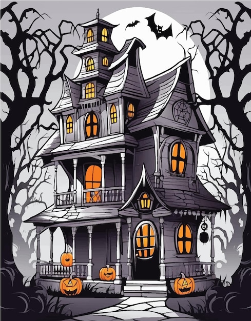 Halloween monster house