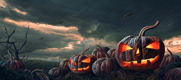 Foto concetto di notte di halloween