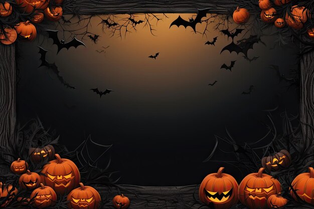 Foto cornice per la notte di halloween