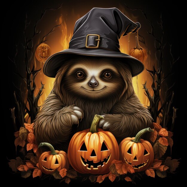 halloween night scary pumpkin poste wallpaper