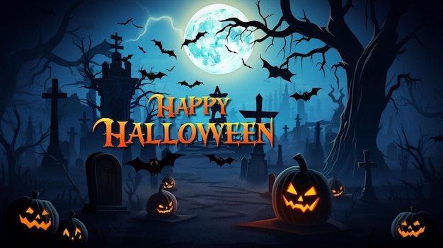 Halloween night vector backgrounds