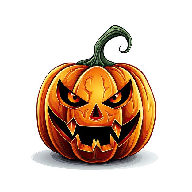 Halloween object on white background