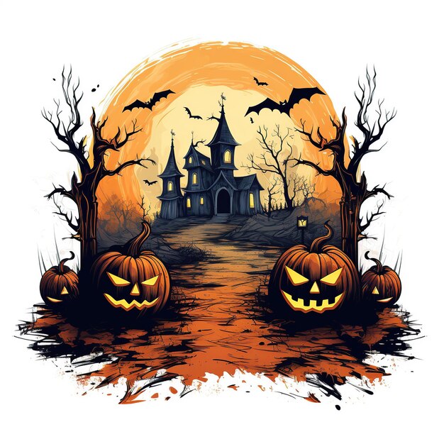 halloween_on_white_background