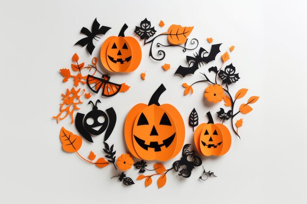 Halloween paper crafting spooky cutouts handcut pumpkins and diy tricks for a festive atmospher