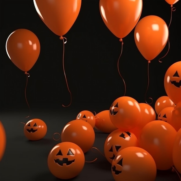 Halloween party ballonnen achtergrond