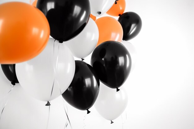 Halloween party balloons background