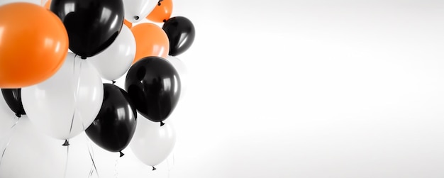 Halloween party balloons background