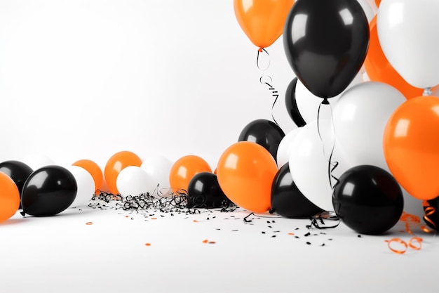 Halloween party balloons background