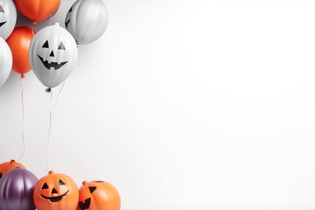 Halloween party balloons background