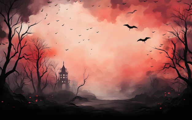 Halloween party borer background