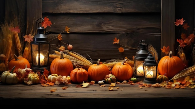 Halloween party table ideas Thanksgiving decorations pumpkin backgrounds