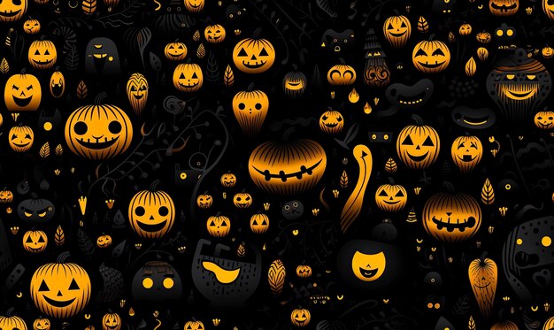 Halloween pattern Background