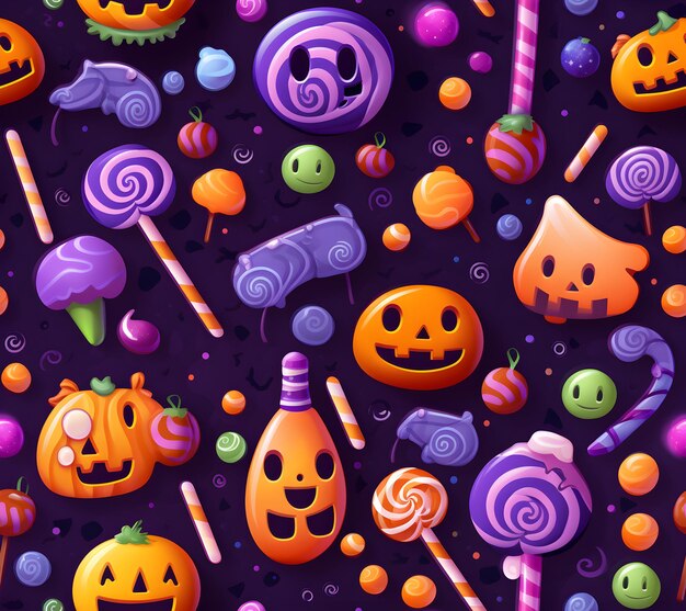 Foto caramelle a disegno di halloween
