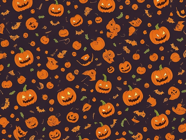 Halloween Pattern Generative AI