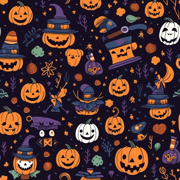 Photo halloween pattern
