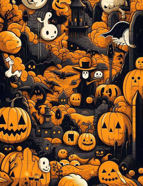 Halloween pattern