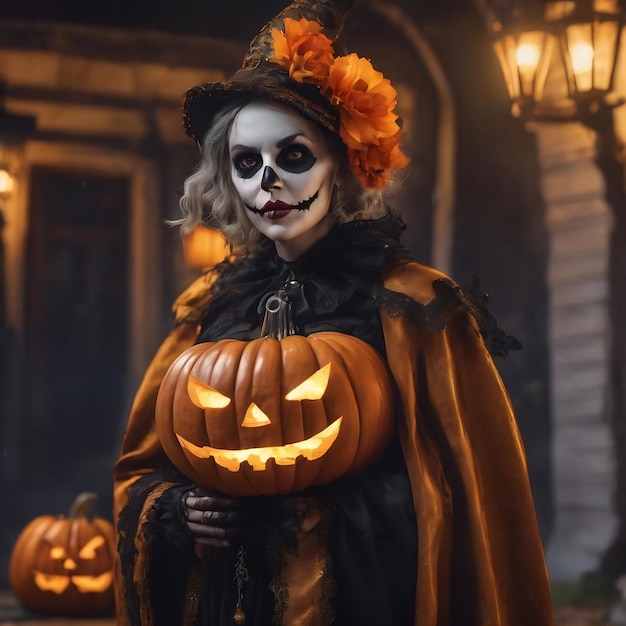 Halloween personage 3d ontwerp voor halloween scare personage evenement
