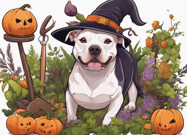 A halloween pet dog