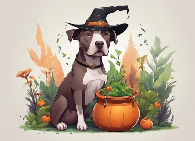 A halloween pet dog