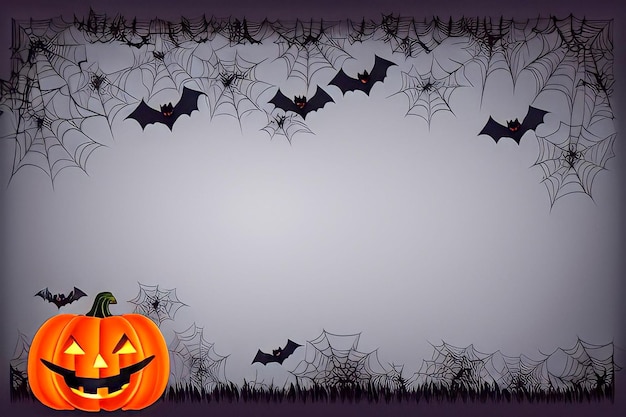 Хэллоуинская картинка с летучими мышами и летучими мышами на ней