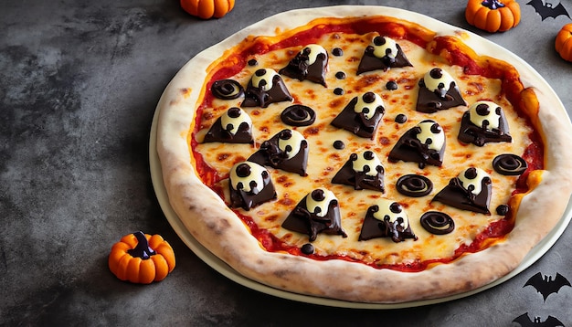 Halloween pizza