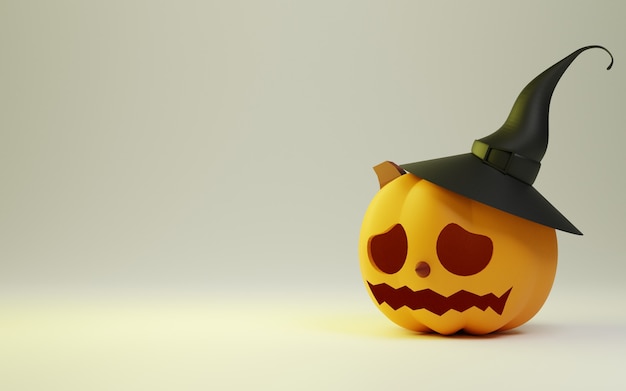 Foto halloween pompoen illustratie 3d ontwerp geïsoleerd