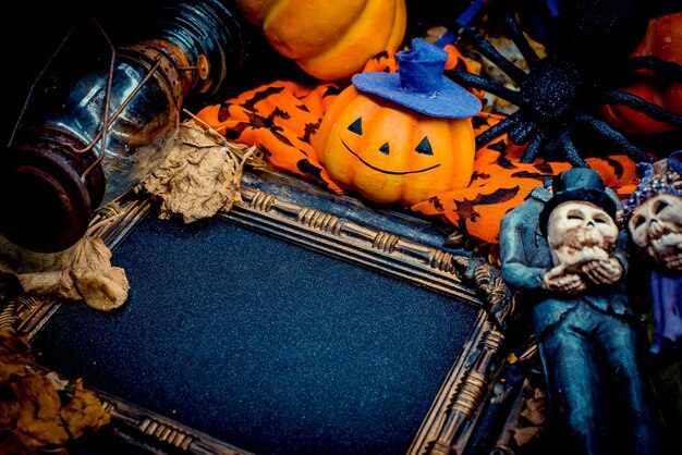 Halloween pompoen met frame