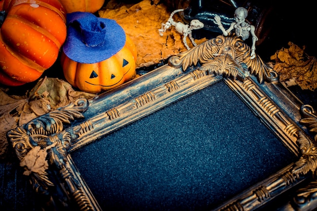 Halloween pompoen met frame