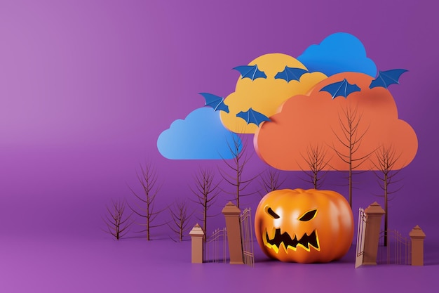 Halloween pompoen object 3d