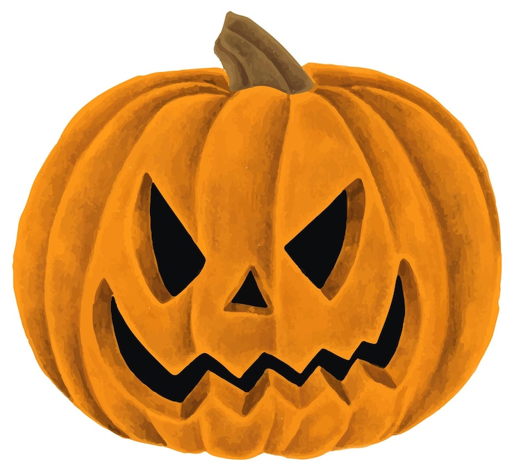 Foto halloween pompoen png sticker feestelijk decor doorzichtige achtergrond